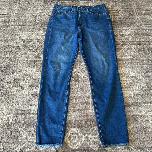 NWOT Good American Good Legs Frayed Hem Skinny Jeans 18 - Picture 5 of 13